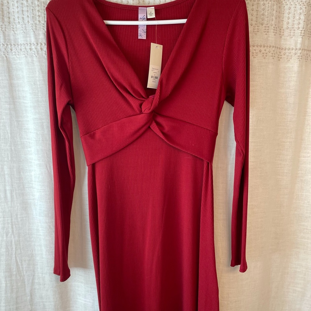 NWT red sweater dress